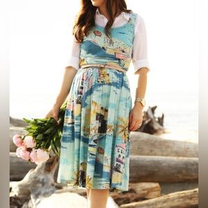 Boden Printed Tea Dress